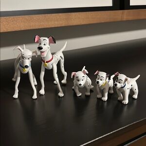 Vintage Disney 101 dalmatian bendable figurines